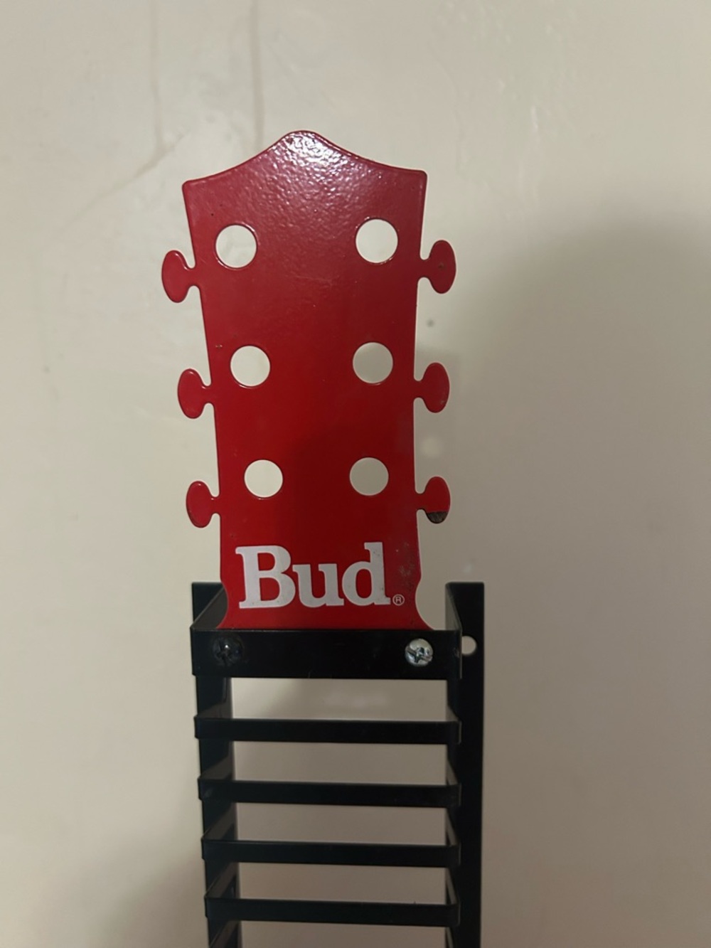 Vintage 90s Budweiser Gibson Guitar Shaped CD Holder - Picture 5 of 5